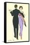 Tango Dancers-null-Framed Stretched Canvas