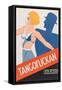 Tango Movies "Tangoflickan"-null-Framed Stretched Canvas