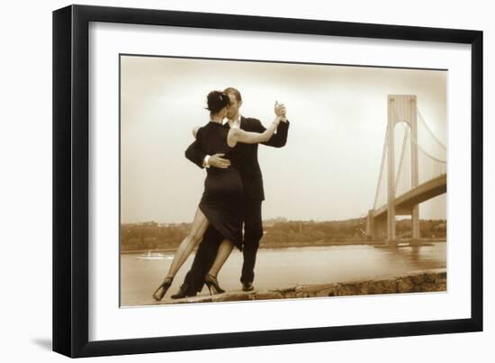 Tango on Verrazano Bridge-Igor Maloratsky-Framed Art Print