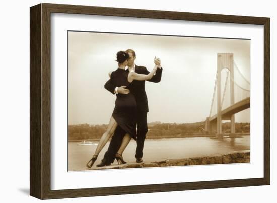 Tango on Verrazano Bridge-Igor Maloratsky-Framed Art Print