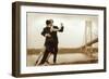 Tango on Verrazano Bridge-Igor Maloratsky-Framed Art Print