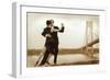 Tango on Verrazano Bridge-Igor Maloratsky-Framed Art Print