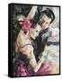 Tango Parisienne-Ines Kouidis-Framed Stretched Canvas