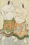 Illustration of the Dohyo-Iri of Grand Champion Shiranui Dakuemon, Published by Yamaguchiya Tobie-Tani Bunchu-Giclee Print