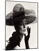 Tania Mallet in a Madame Paulette Stiffened Net Picture Hat, 1963-John French-Mounted Giclee Print