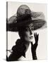 Tania Mallet in a Madame Paulette Stiffened Net Picture Hat, 1963-John French-Stretched Canvas