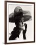 Tania Mallet in a Madame Paulette Stiffened Net Picture Hat, 1963-John French-Framed Giclee Print