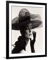 Tania Mallet in a Madame Paulette Stiffened Net Picture Hat, 1963-John French-Framed Giclee Print