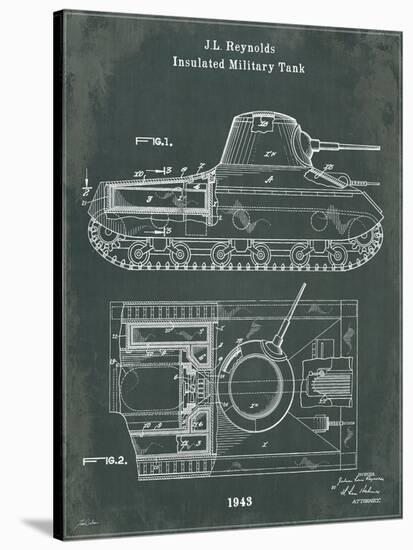 Tank 1 Green-Tina Carlson-Stretched Canvas