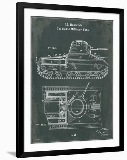 Tank 1 Green-Tina Carlson-Framed Art Print