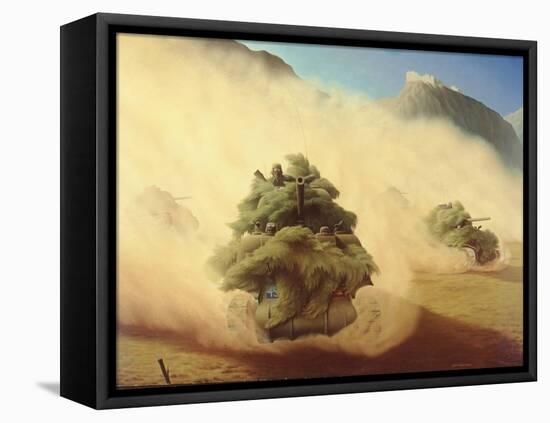 Tank Advance, Italy 1944, 1944-Lawren Philips Harris-Framed Stretched Canvas