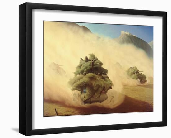 Tank Advance, Italy 1944, 1944-Lawren Philips Harris-Framed Giclee Print