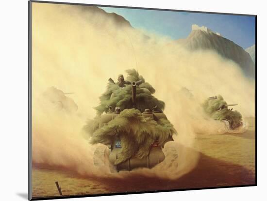 Tank Advance, Italy 1944, 1944-Lawren Philips Harris-Mounted Giclee Print