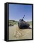 Tank Commemorating D-Day Rehearsals, Slapton Sands, Slapton Ley, South Hams, Devon, England-David Hughes-Framed Stretched Canvas