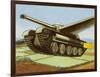 Tank Equipped with Retractable Wings-null-Framed Art Print