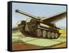 Tank Equipped with Retractable Wings-null-Framed Stretched Canvas