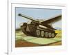 Tank Equipped with Retractable Wings-null-Framed Art Print