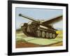 Tank Equipped with Retractable Wings-null-Framed Art Print