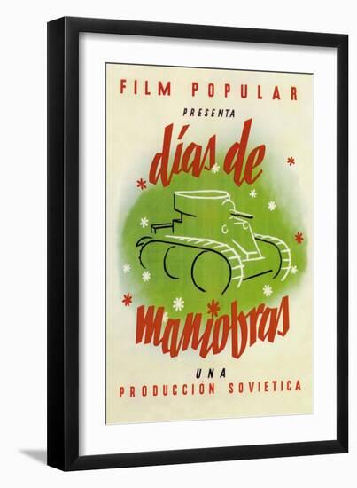 Tank Film-null-Framed Art Print