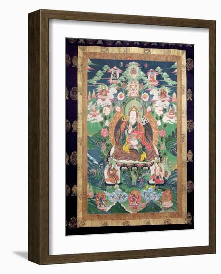 Tanka of Padmasambhava, C.749 Ad-Tibetan School-Framed Giclee Print