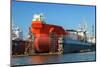 Tanker in Dry Dock-Nightman1965-Mounted Photographic Print