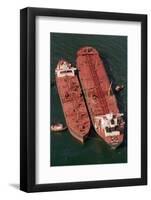 Tanker Pumps Oil from Exxon Valdez-null-Framed Photographic Print