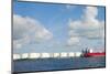 Tankers in Amsterdam Harbor-hansenn-Mounted Photographic Print