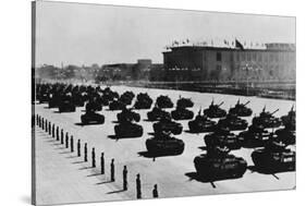 Tanks and Soldiers in Tiananmen Square-null-Stretched Canvas