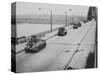 Tanks Cross Nijmegen Bridge-null-Stretched Canvas