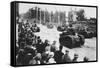 Tanks in the Great Victory Parade, Paris, France, 14 July 1919-null-Framed Stretched Canvas