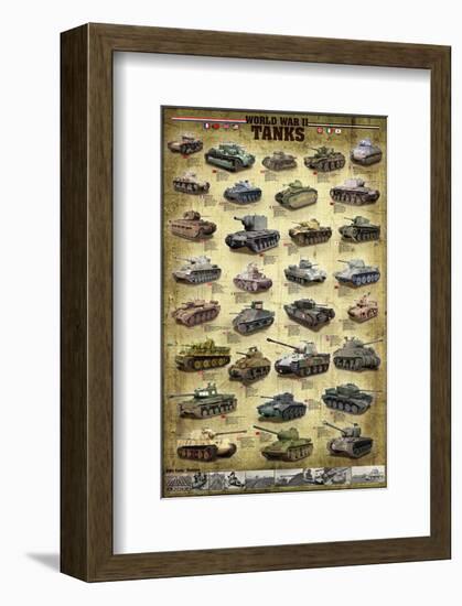 Tanks of WWII-null-Framed Art Print