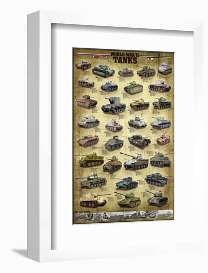 Tanks of WWII-null-Framed Art Print