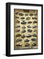 Tanks of WWII-null-Framed Art Print