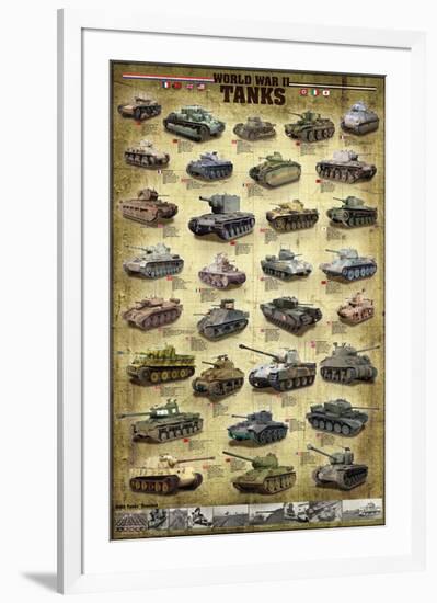 Tanks of WWII-null-Framed Art Print