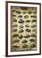 Tanks of WWII-null-Framed Art Print