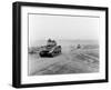 Tanks on the Move to Vire over the Tank Runs, c.1945-English Photographer-Framed Photographic Print