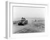 Tanks on the Move to Vire over the Tank Runs, c.1945-English Photographer-Framed Photographic Print