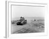 Tanks on the Move to Vire over the Tank Runs, c.1945-English Photographer-Framed Photographic Print