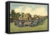 Tanks Ready for Maneuvers-null-Framed Stretched Canvas