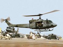 Saudi Arabia Army U.S. Marine UH-1 Huey Helicopters-Tannen Maury-Premium Photographic Print