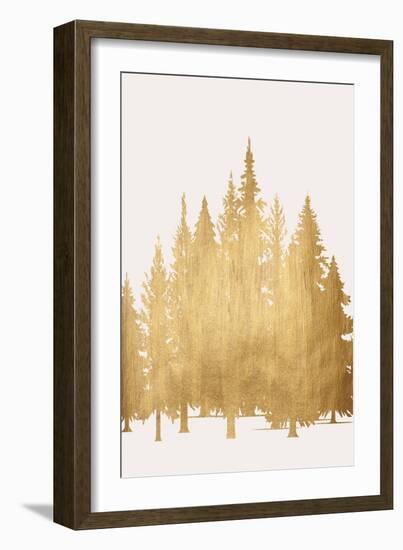 Tannenwald (Gold)-Kubistika-Framed Giclee Print