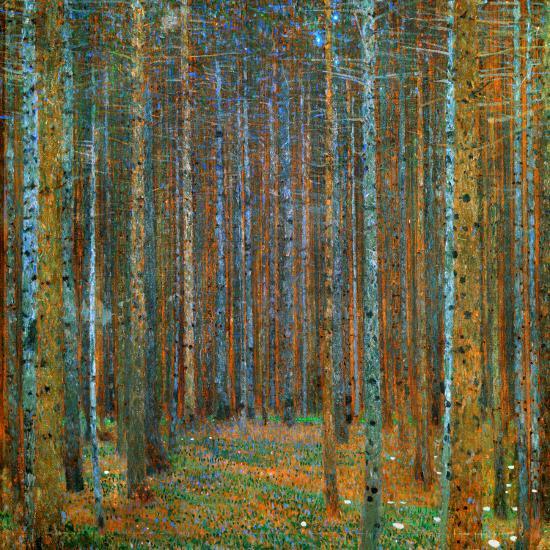 Tannenwald (Pine Forest), c.1902-Gustav Klimt-Stretched Canvas