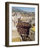 Tanneries, Fez, Morocco, North Africa, Africa-Harding Robert-Framed Photographic Print