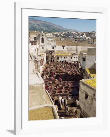 Tanneries, Fez, Morocco, North Africa, Africa-Harding Robert-Framed Photographic Print