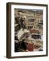 Tannery and Cityscape, Fes (Fez), Morocco, North Africa, Africa-Simon Montgomery-Framed Photographic Print