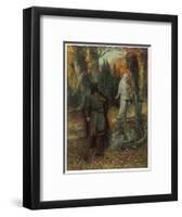 Tannhauser and Elisabeth-null-Framed Art Print