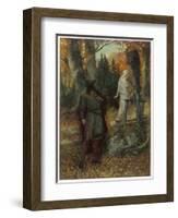 Tannhauser and Elisabeth-null-Framed Art Print