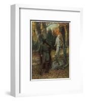 Tannhauser and Elisabeth-null-Framed Art Print