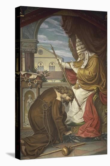 Tannhauser Confesses His Sins to Pope Urban IV, from the Tannhauser Saga-null-Stretched Canvas