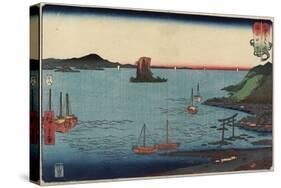 Tanokuchi in Bizen Province, August 1858-Utagawa Hiroshige-Stretched Canvas